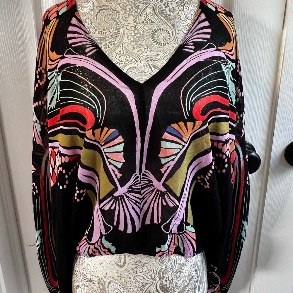 Free people multicolored top. Size Medium